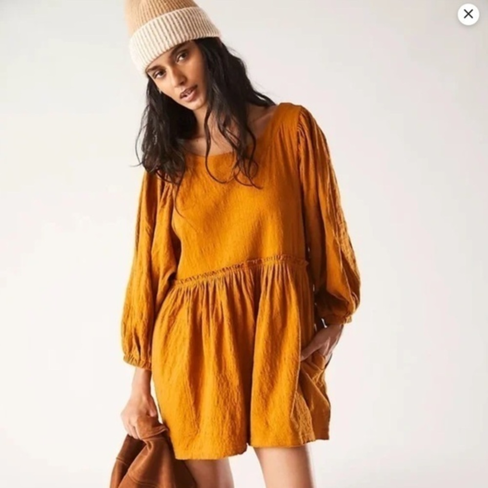 NWT Free People Beyond Obsessed Playsuit Xs in Golden Palm New Romper $68 retail